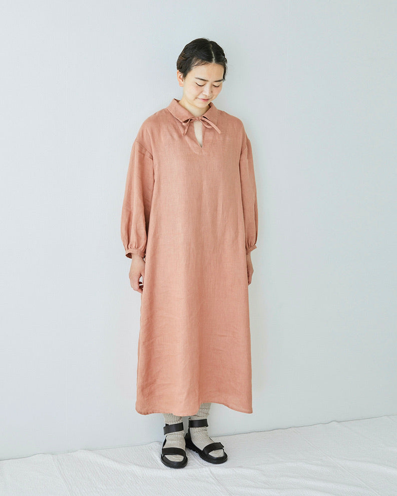 knee length dresses for ladies Linen Rib Crew Sock: Natural – Shop Fog Linen