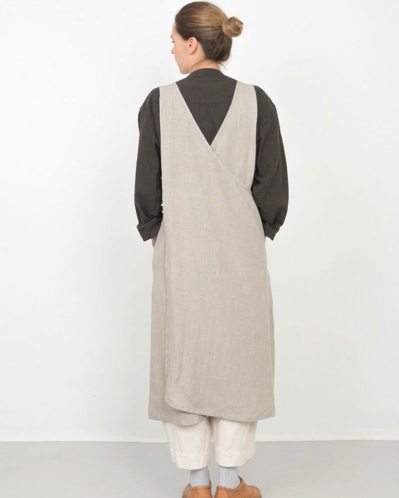 Over Apron: Natural Shop Fog Linen Over Apron: Natural Shop Fog Linen