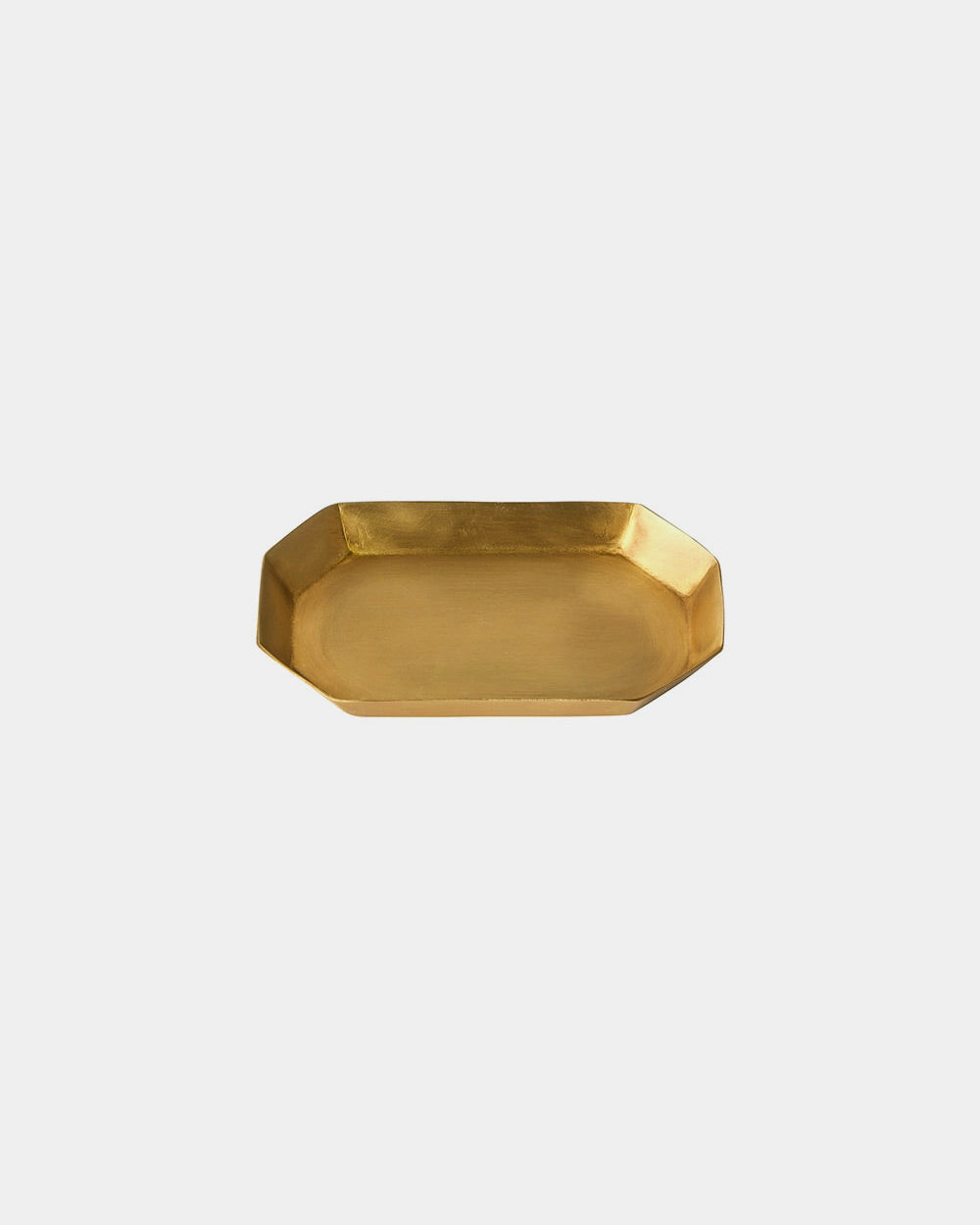 Brass Plate Long Octagonal: X-Small