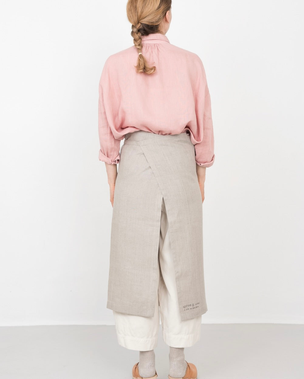 Garçon Apron: Natural with Stamp