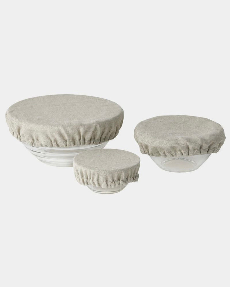 Linen Reusable Bowl Covers Linen Dish Covers Kitchen -  UK