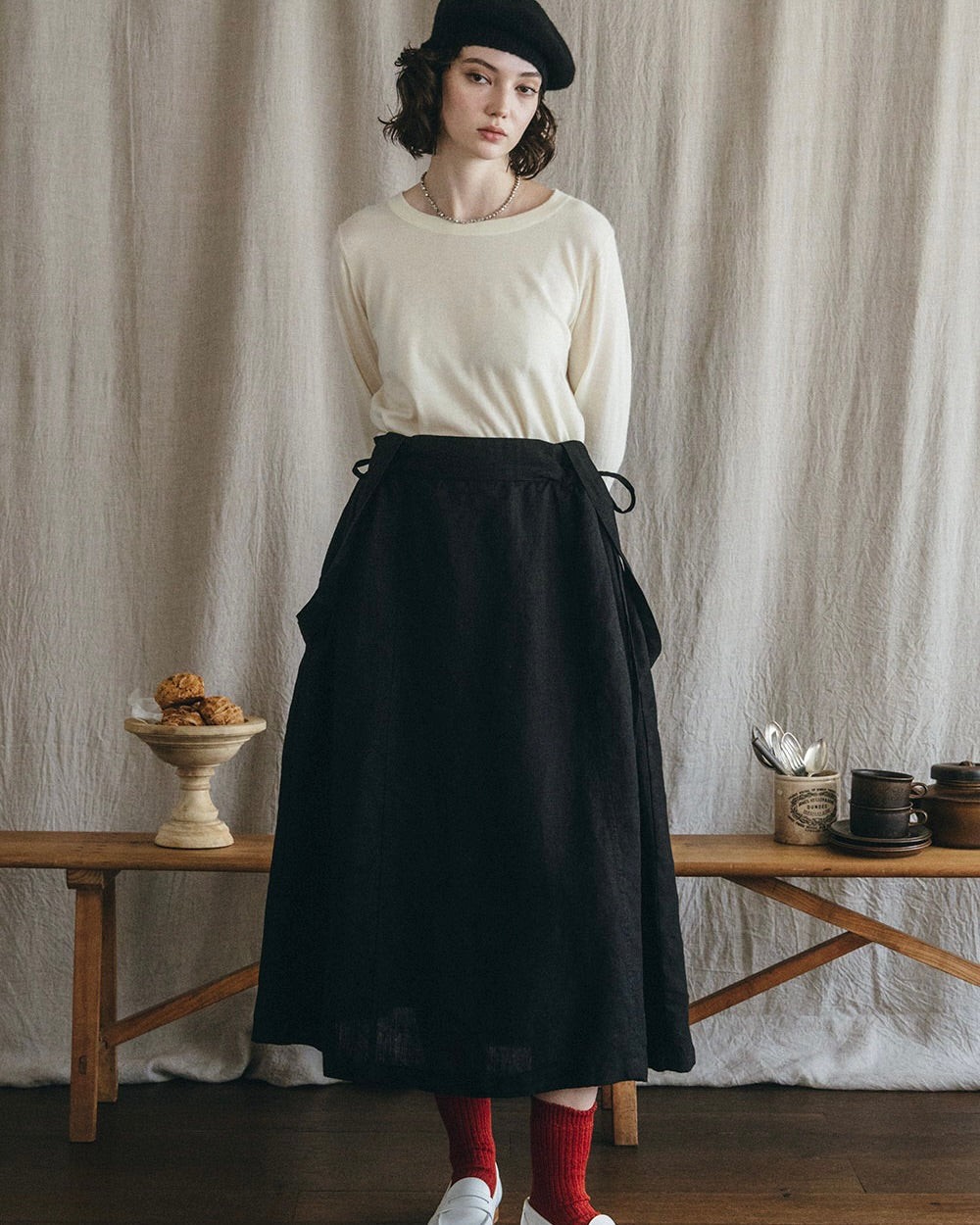 Ausmis Skirt: Black