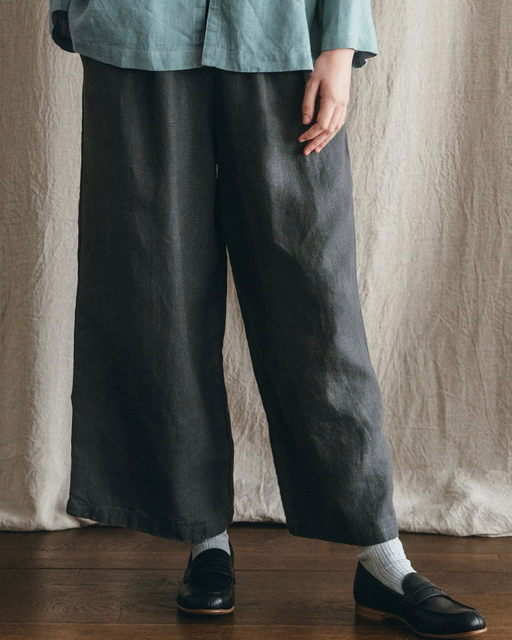 Alnis Pant: Grey Blue