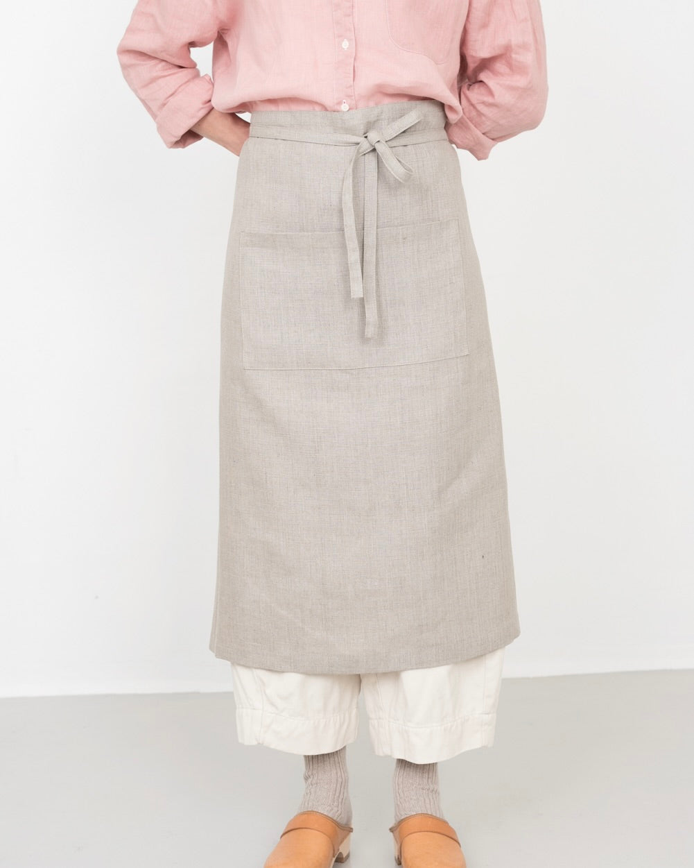 Garçon Apron: Natural with Stamp