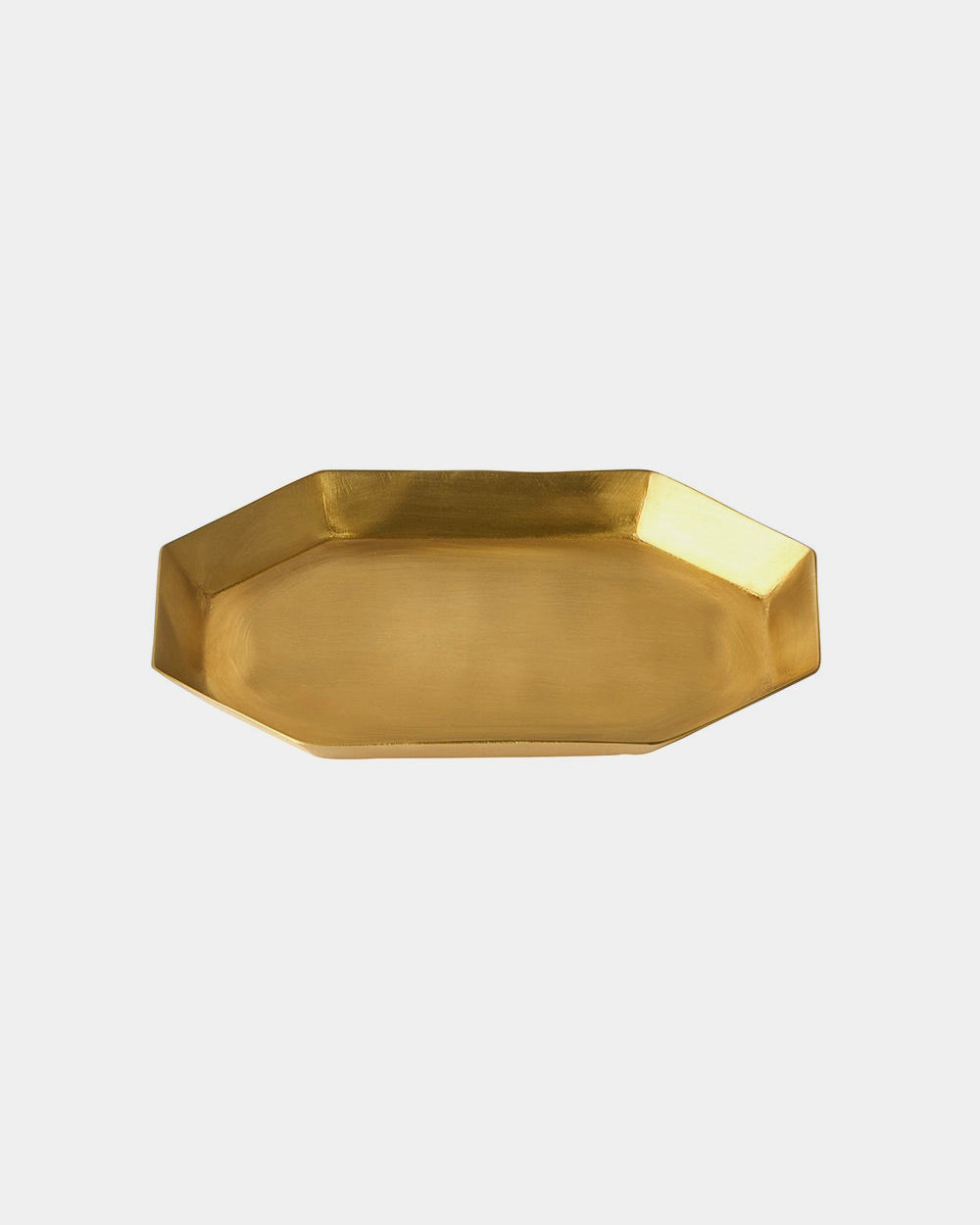 Brass Plate Long Octagonal: Small