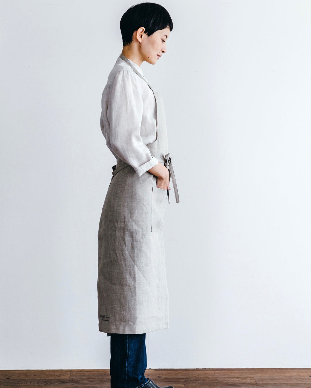 Full Apron: Natural with Stamp