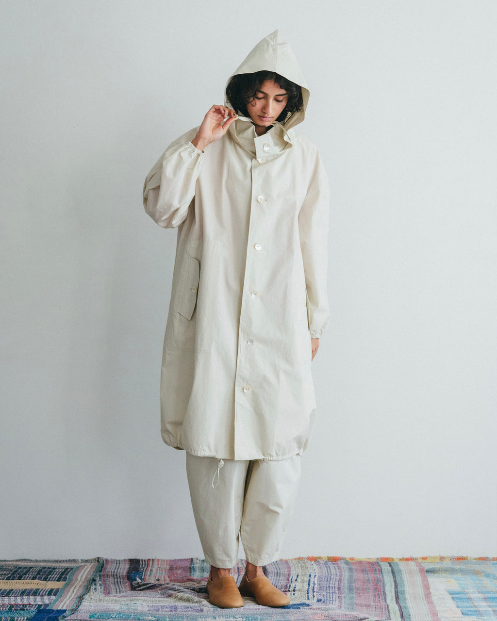 Narain Coat: Oyster