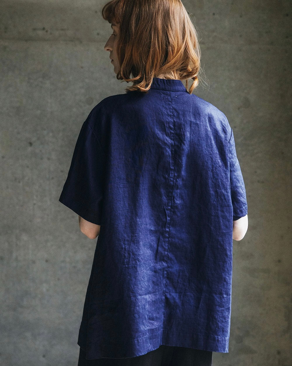 Roine Top: Blue Indigo