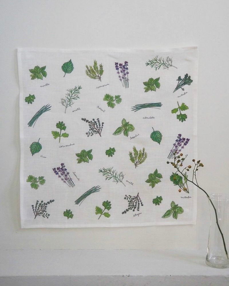 Handkerchief-Isabelle Boinot: Herbs