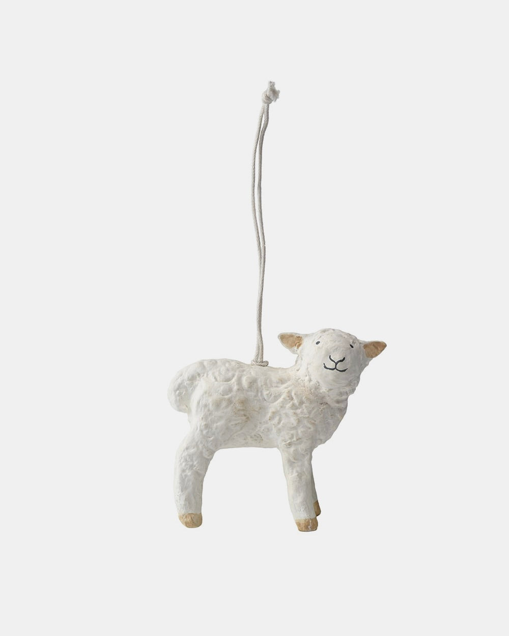 Paper Mache White Sheep