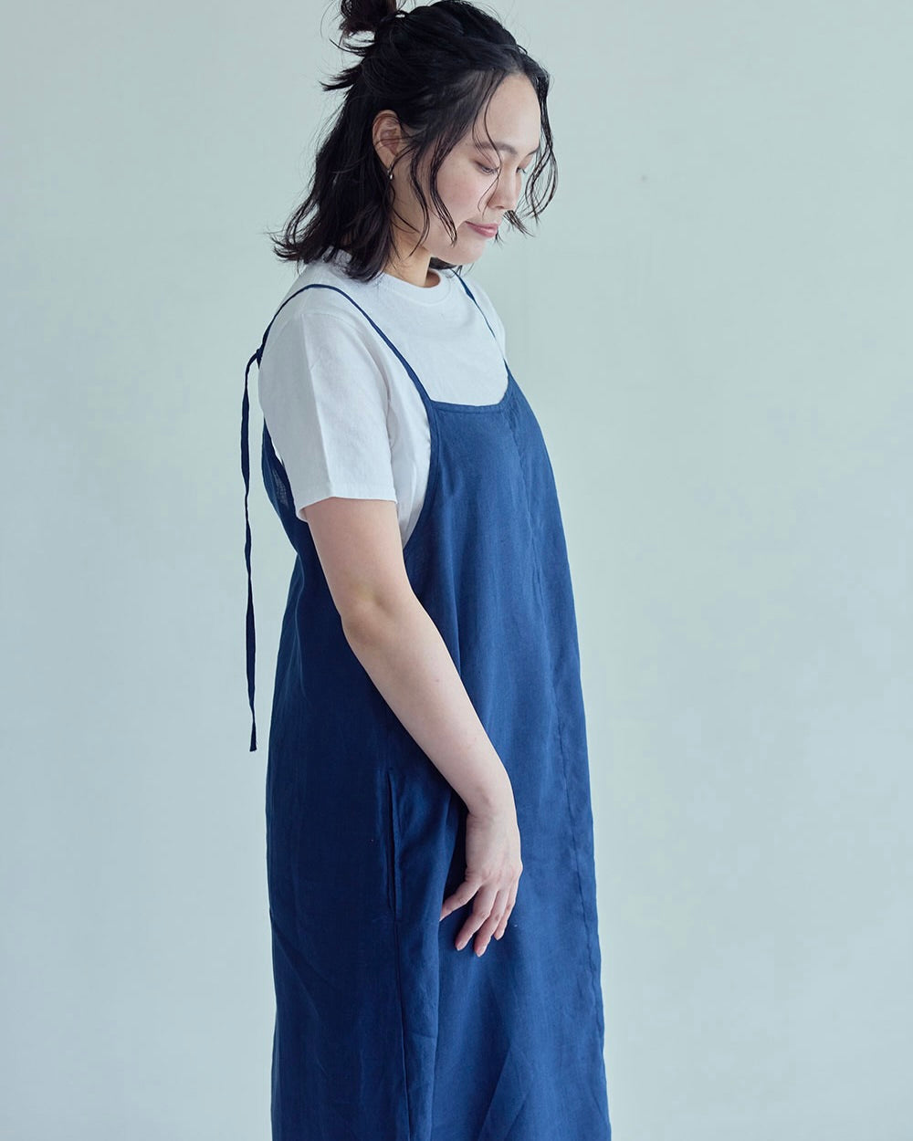 Elise Slip Dress: Blue Nuit