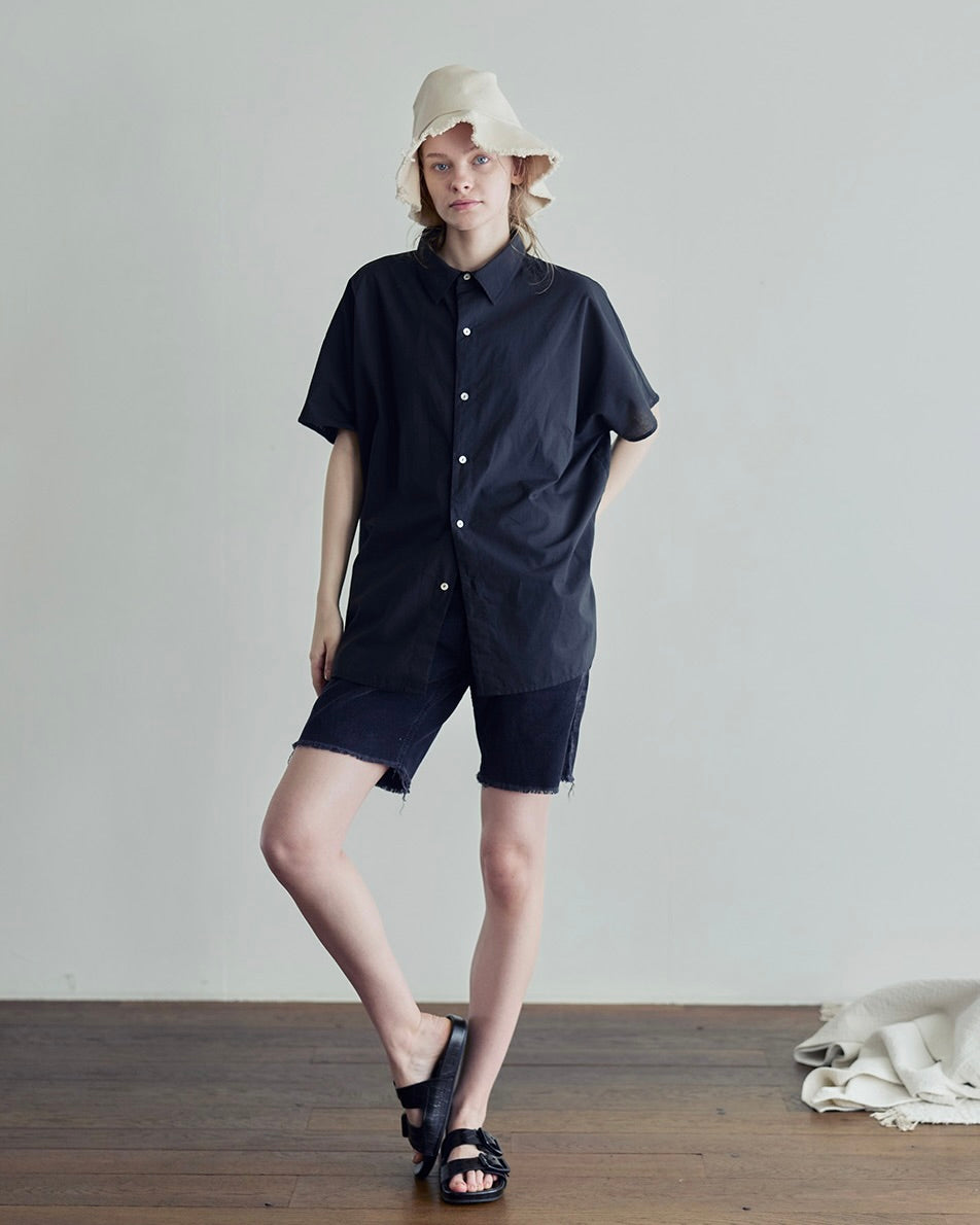 Khushi Shirt: Dark Navy