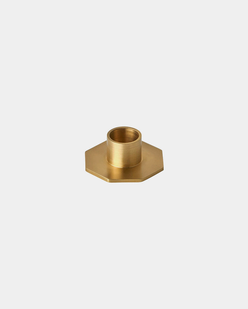Brass Candle Holder: Octagon