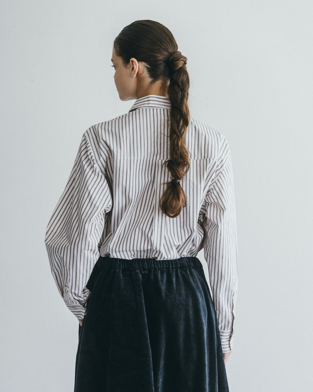 Rajesh Shirt: Brown Stripe