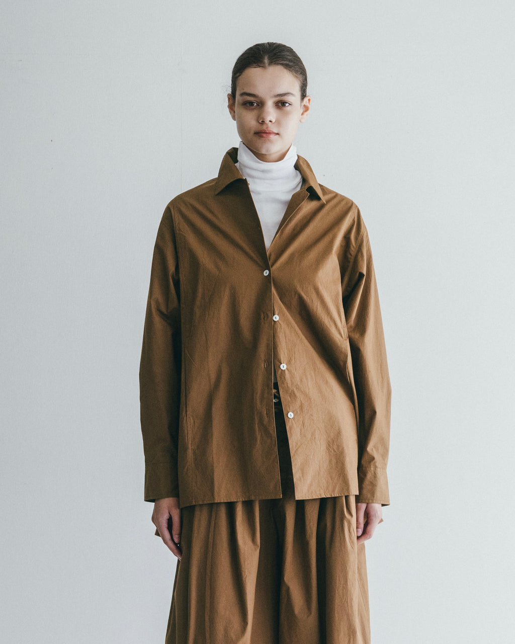 Rajesh Shirt: Khaki Brown