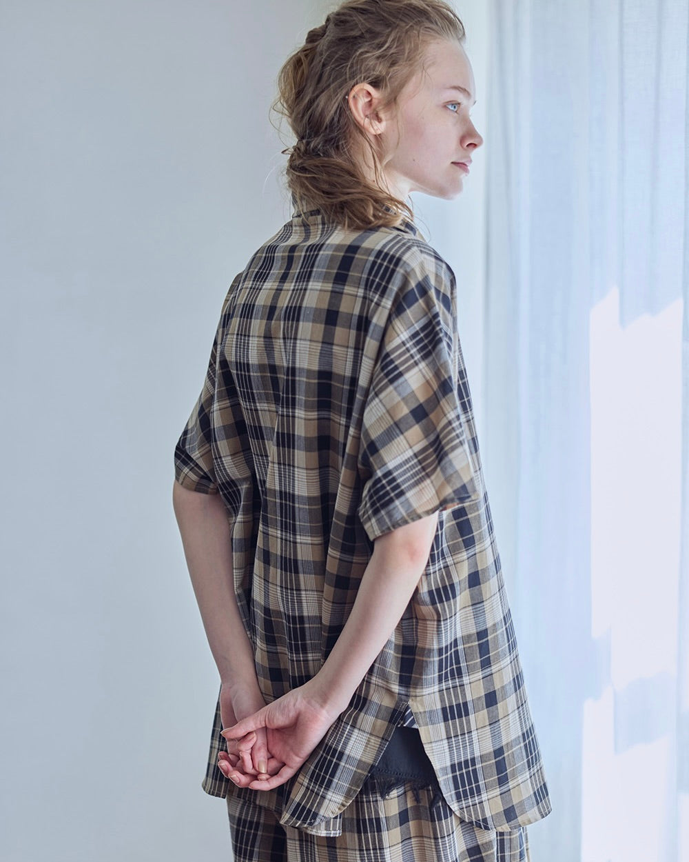 Khushi Shirt: Madras Brown