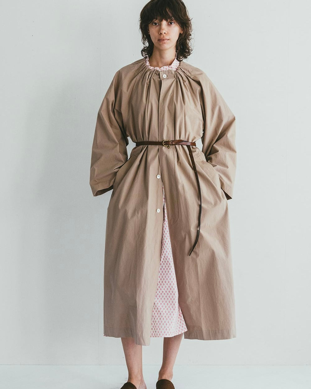 Prem Coat: Light Beige