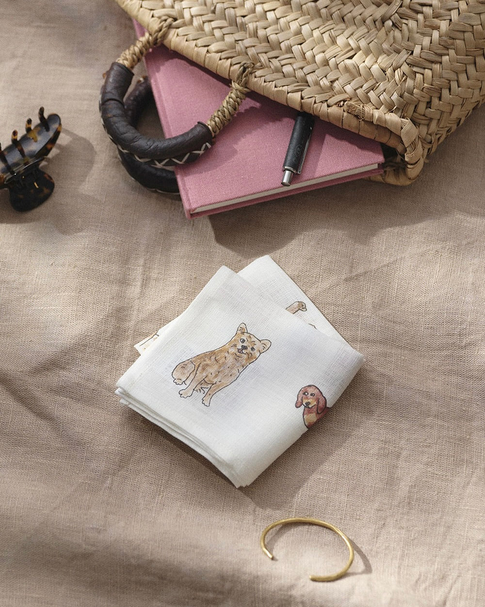 Handkerchief-Isabelle Boinot: Dogs
