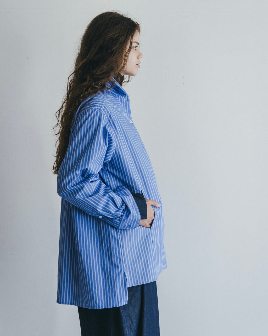 Rajesh Shirt: Blue Stripe