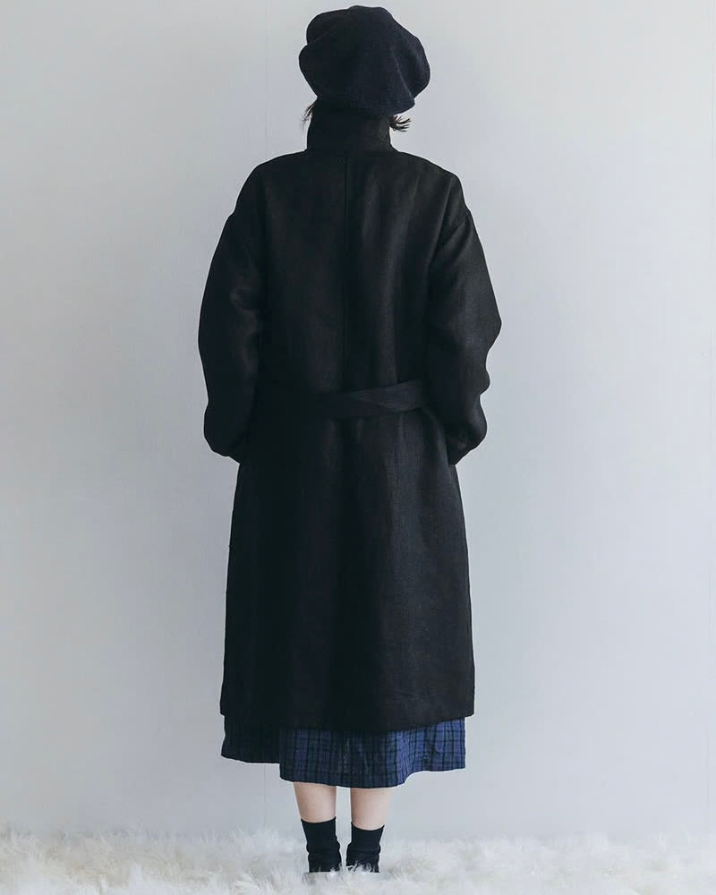 Olwen Coat: Denim Black