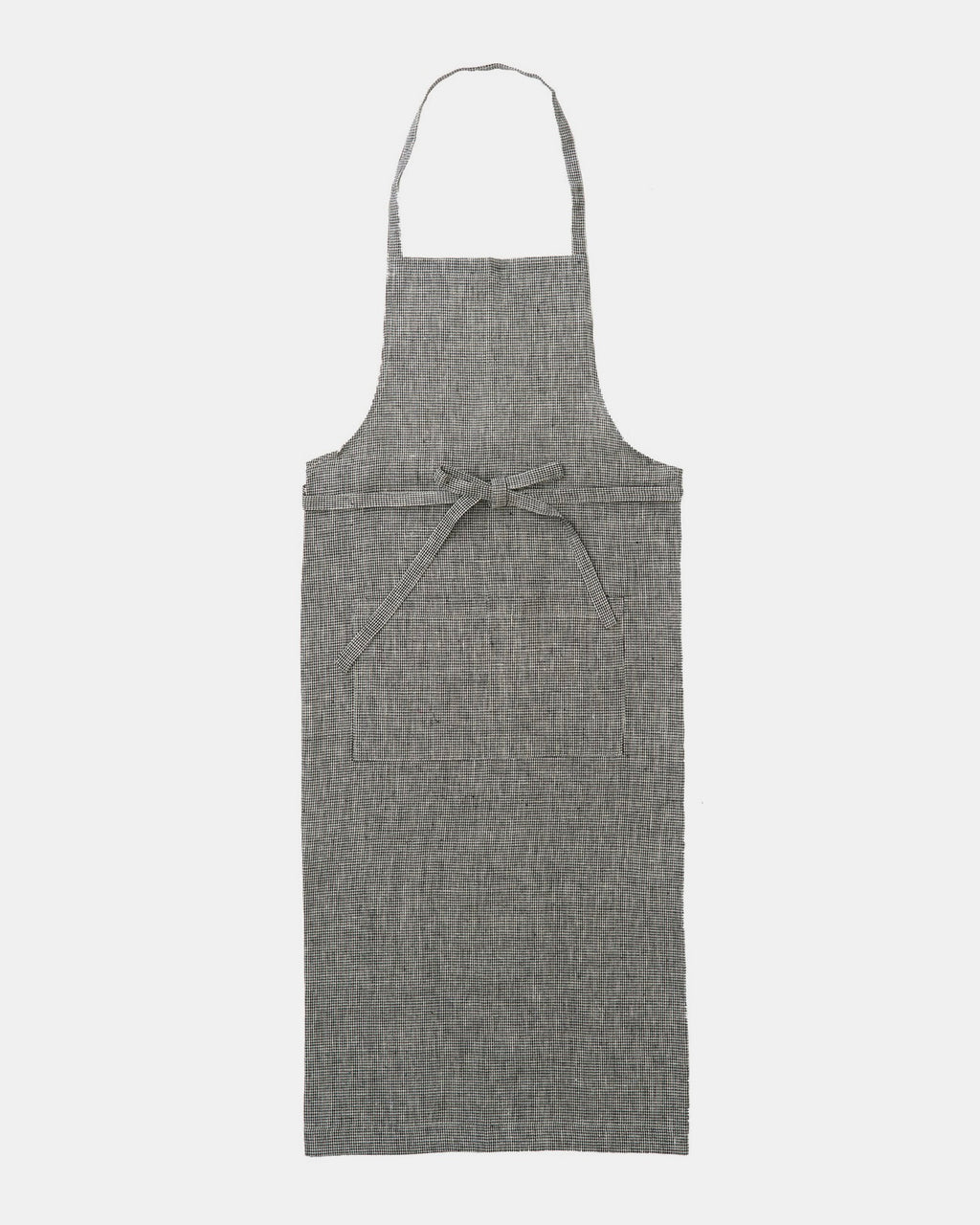 Full Apron: Black Houndstooth