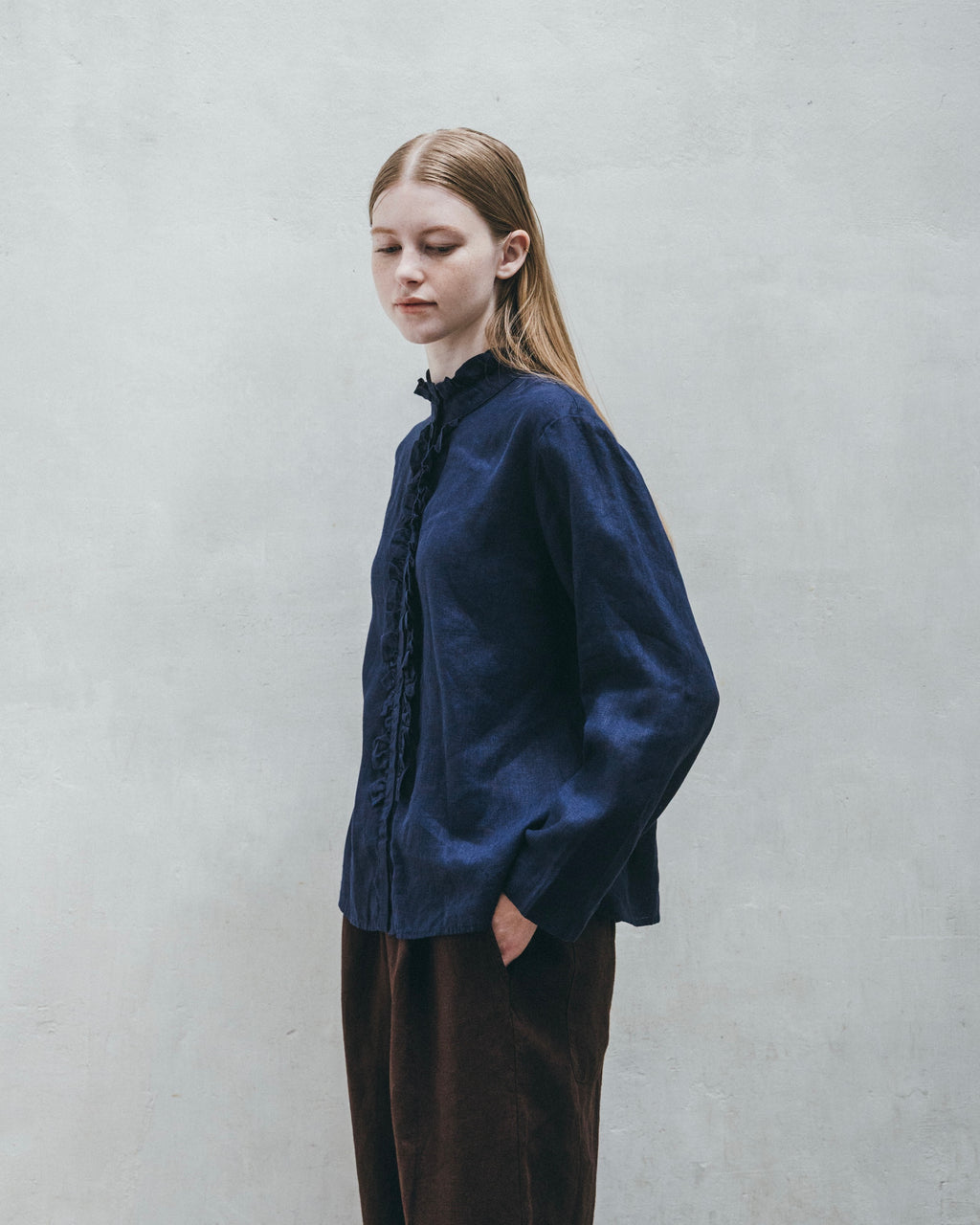 Arabella Top: Blue Indigo