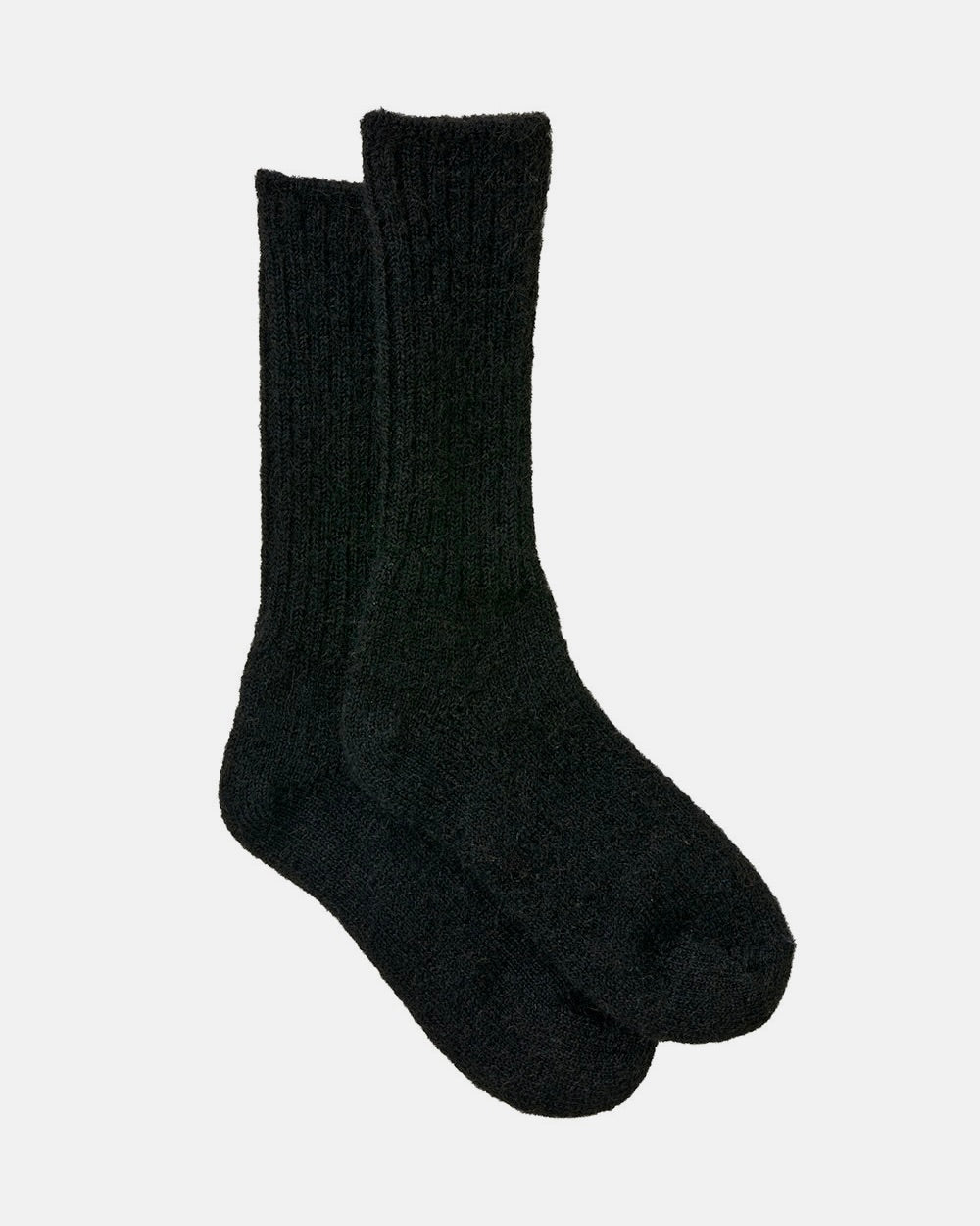 Mohair Socks: Black