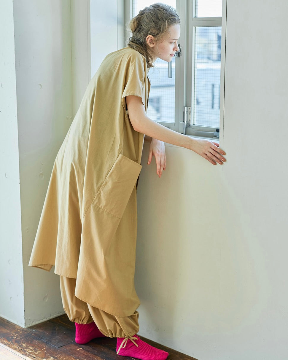 Claire Dress: Sand Beige