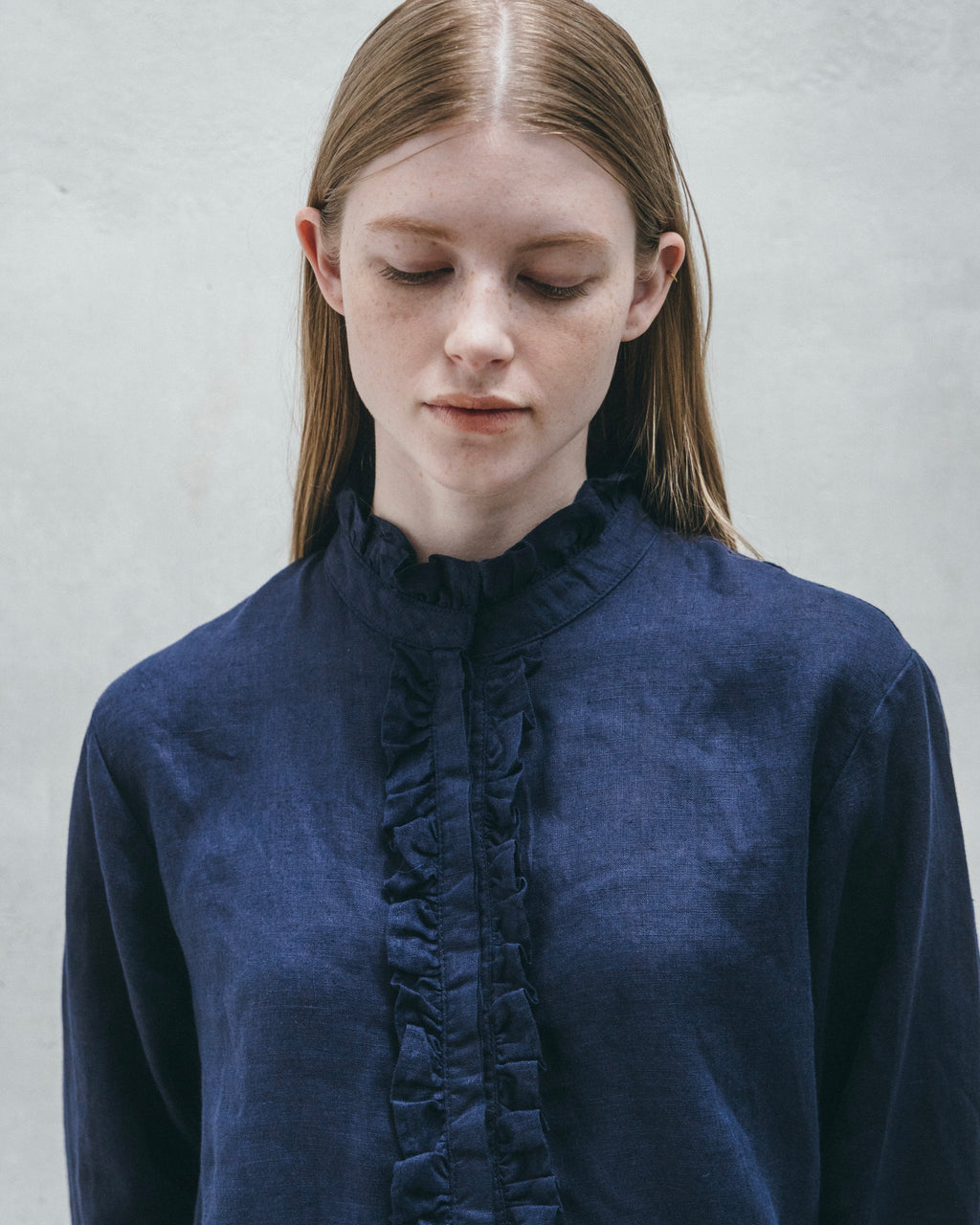 Arabella Top: Blue Indigo