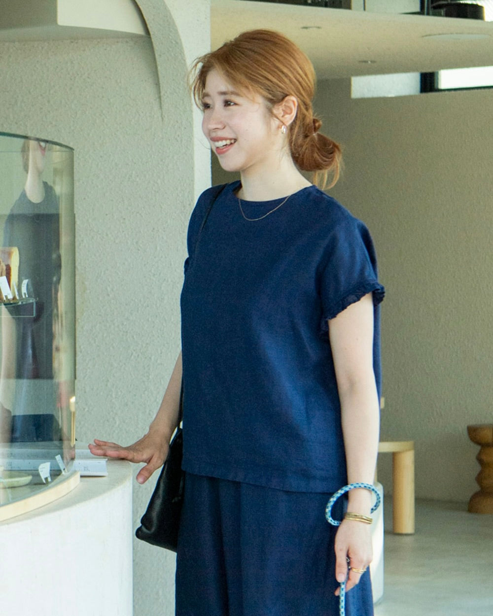 Julia Top: Blue Indigo