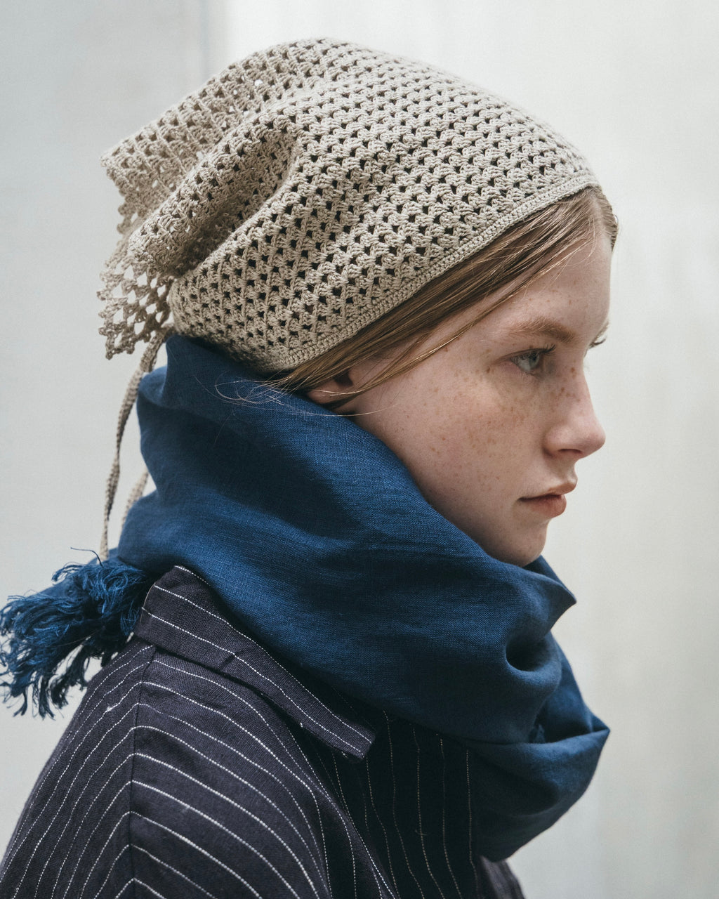 Roserie Scarf: Blue Nuit