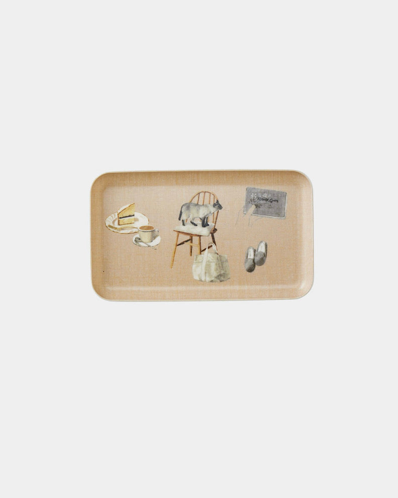 Linen Tray Small: Misato Ogihara: Living with Cats