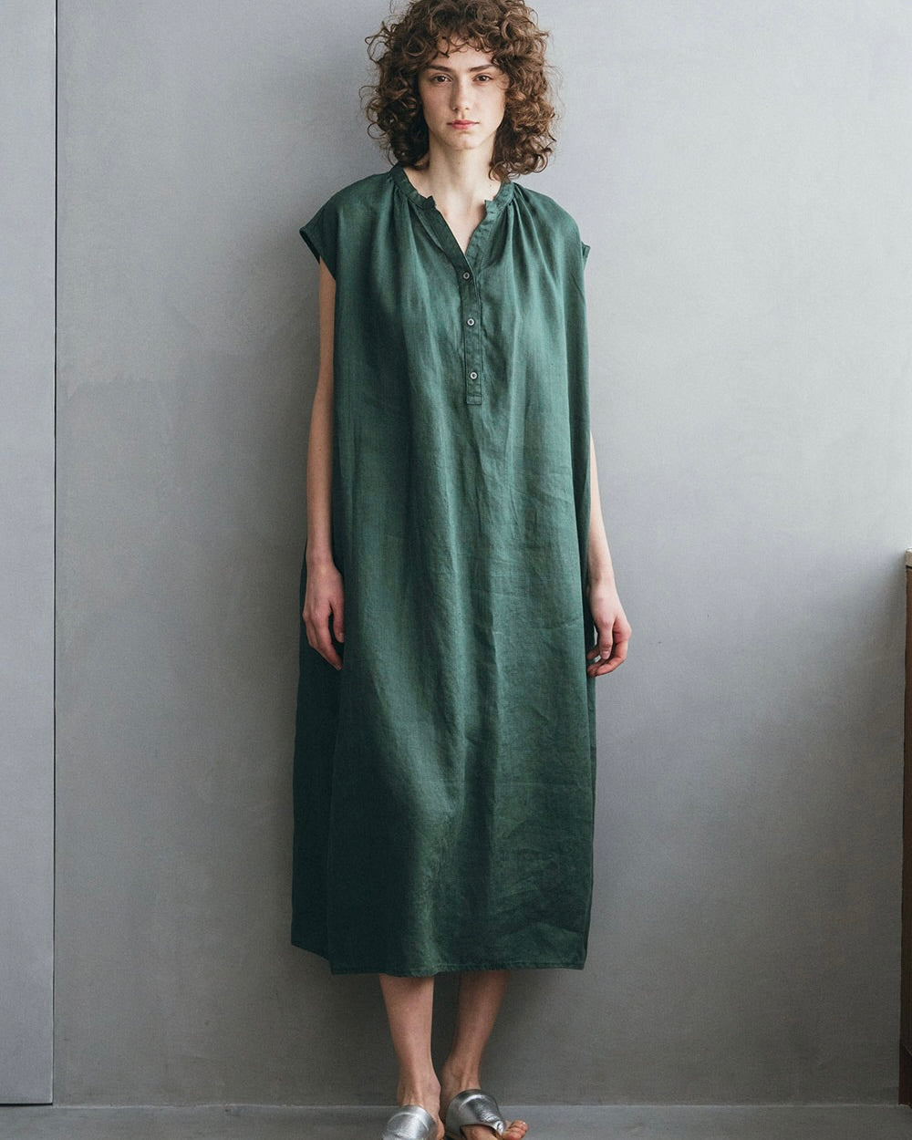 Riia Dress: Boxwood