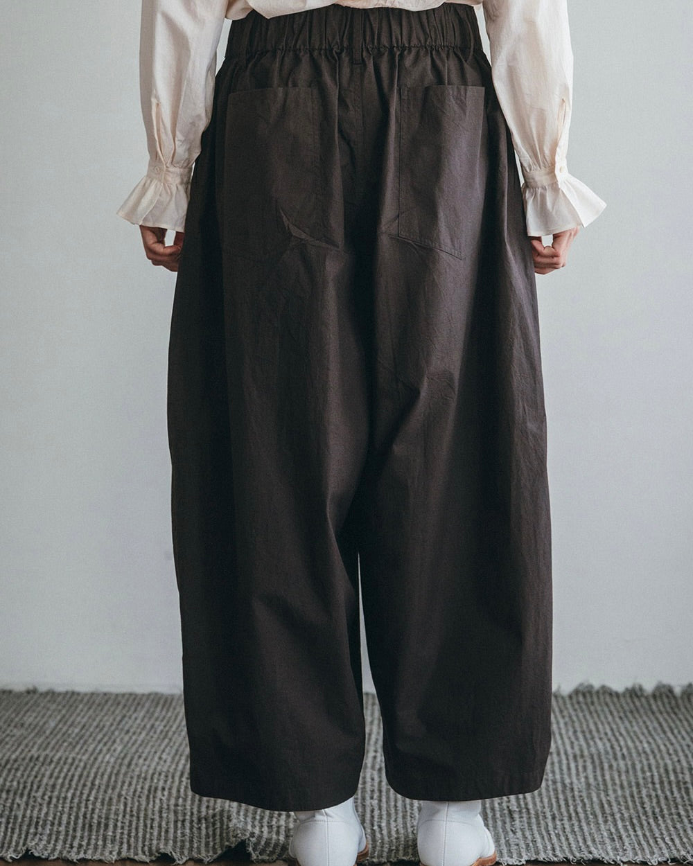 Mahabu Pant: Dark Burgundy