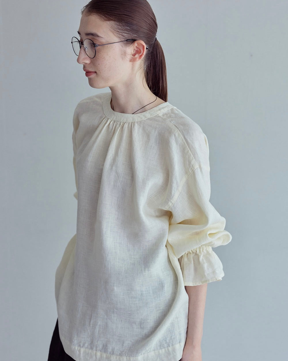 Lily Top: Ecru