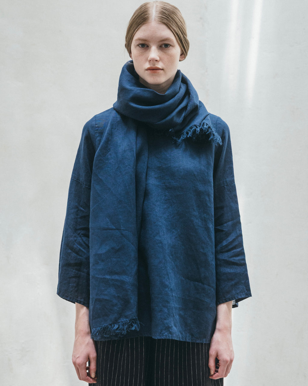 Roserie Scarf: Blue Nuit