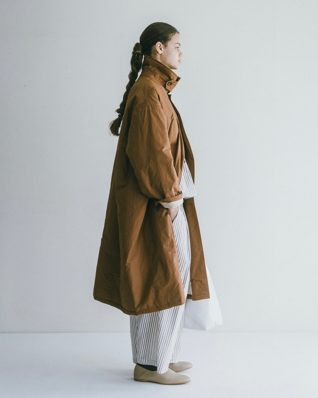 Amar Coat: Khaki Brown