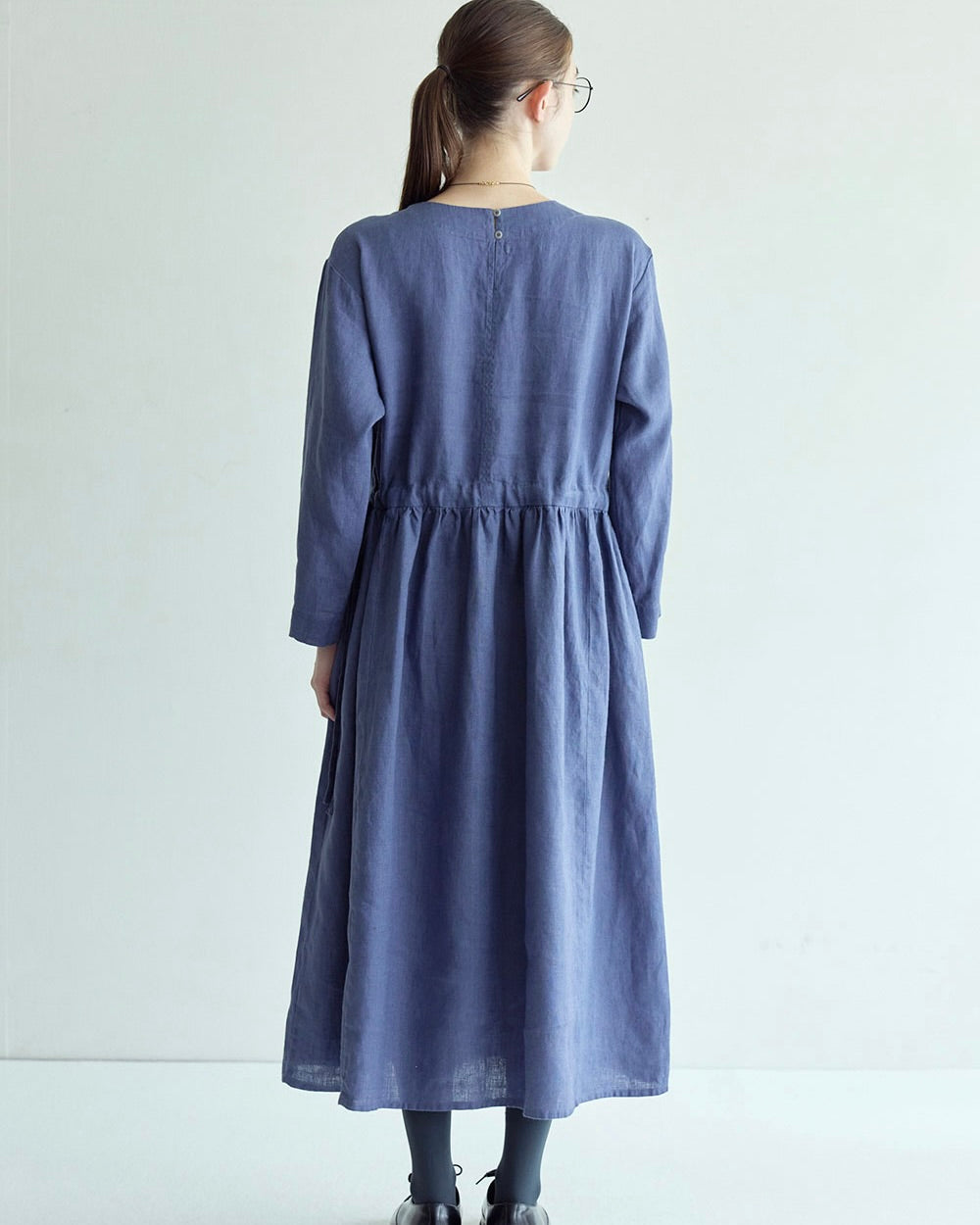 Hazel Dress: Smoke Blue