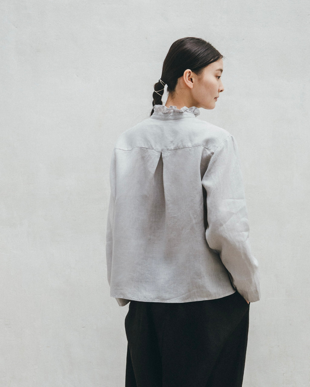Arabella Top: Pigeon