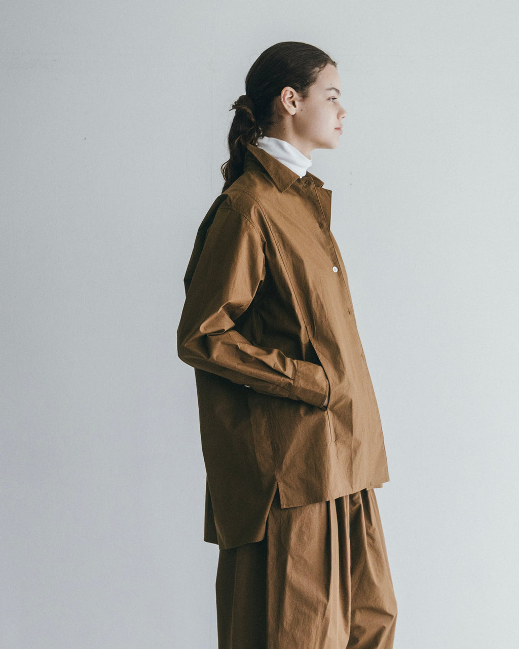 Rajesh Shirt: Khaki Brown