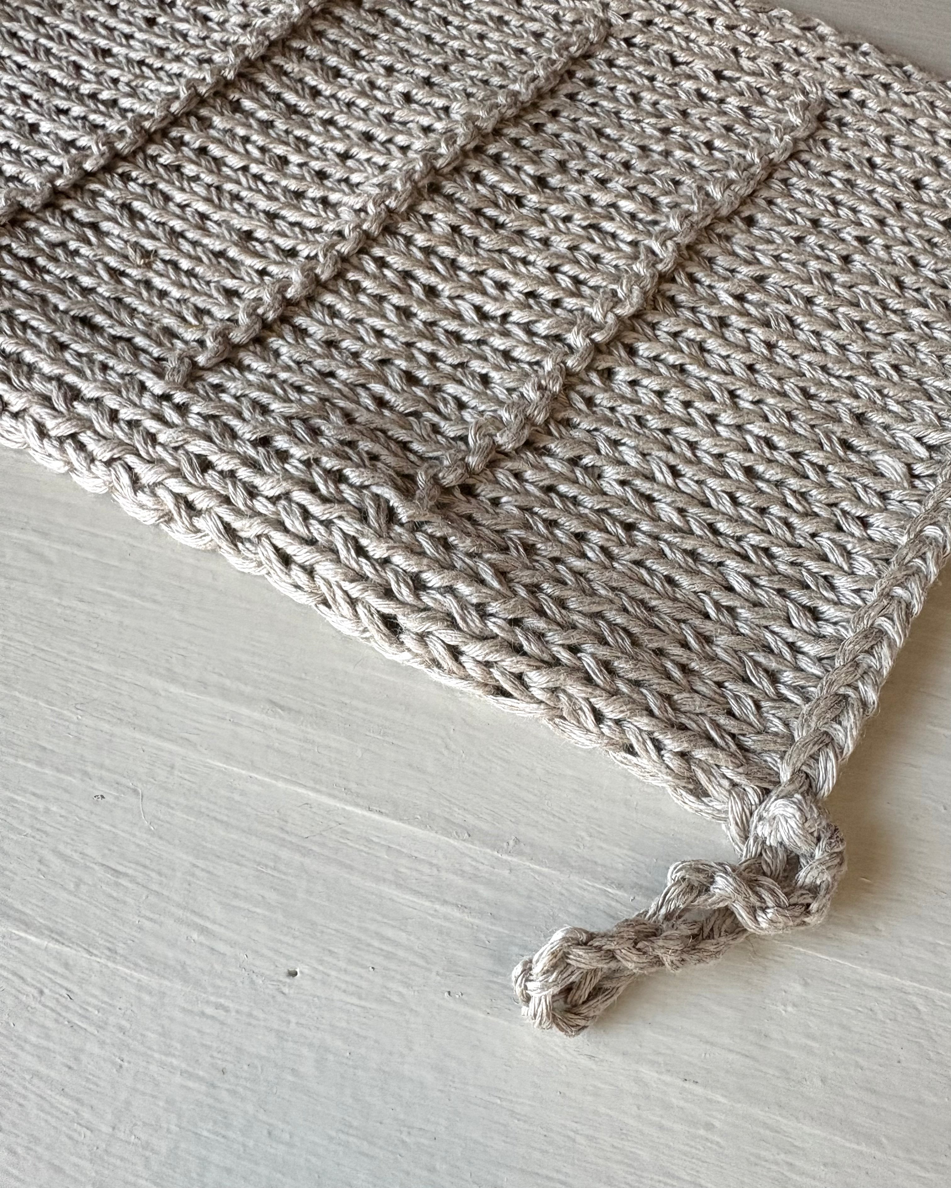 fog linen Knit Dish Washing Cloth - Thumbnail 2
