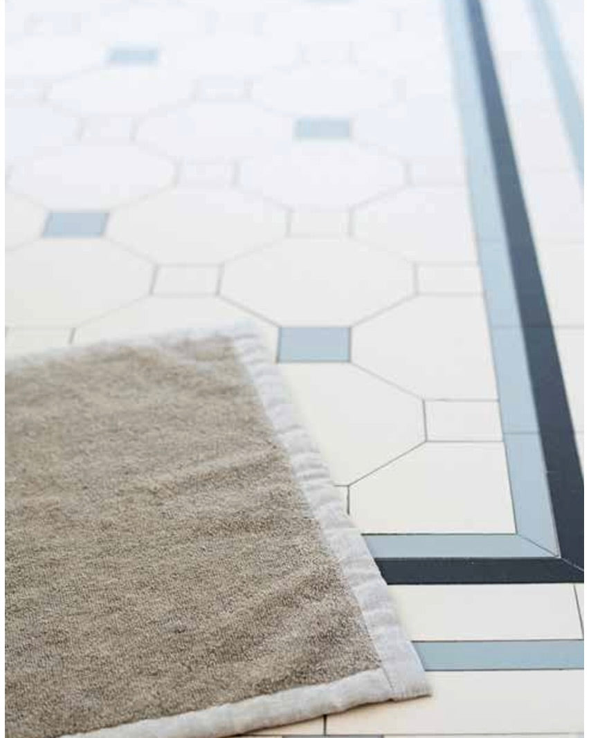 Linen Massage Bath Mat:Natural