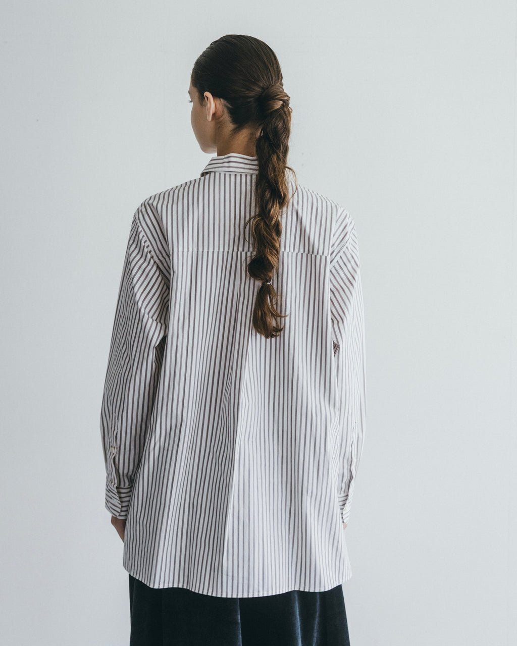 Rajesh Shirt: Brown Stripe