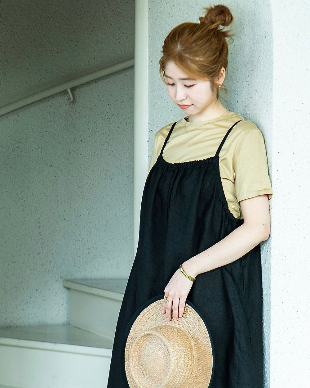 Elsa Slip Dress: Black