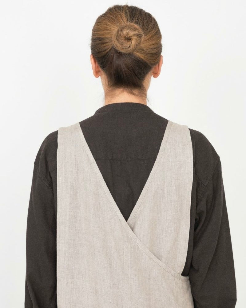 Over Apron: Natural Shop Fog Linen Over Apron: Natural Shop Fog Linen
