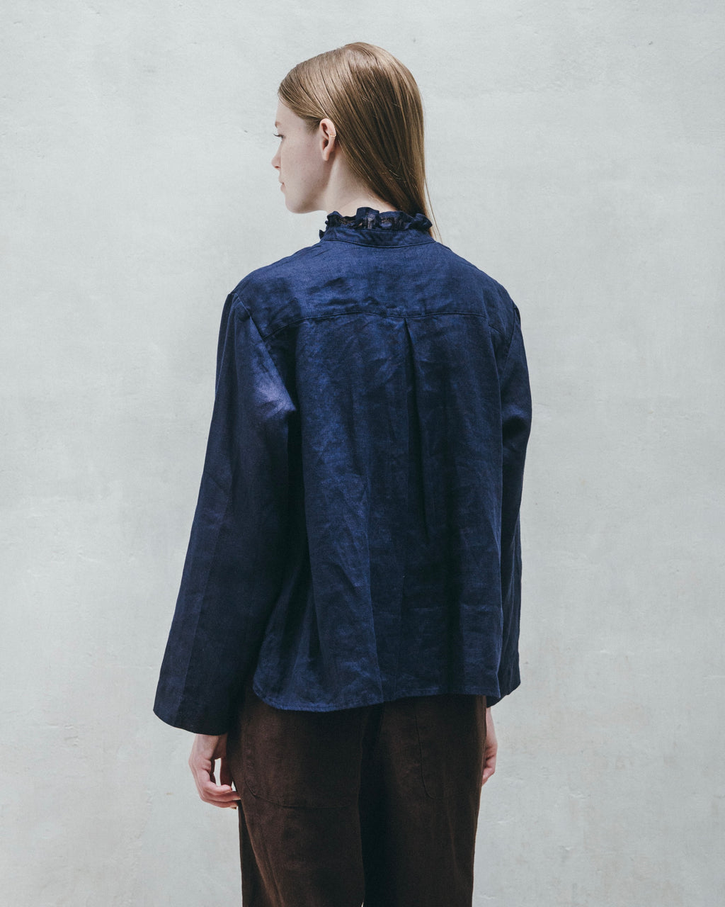 Arabella Top: Blue Indigo