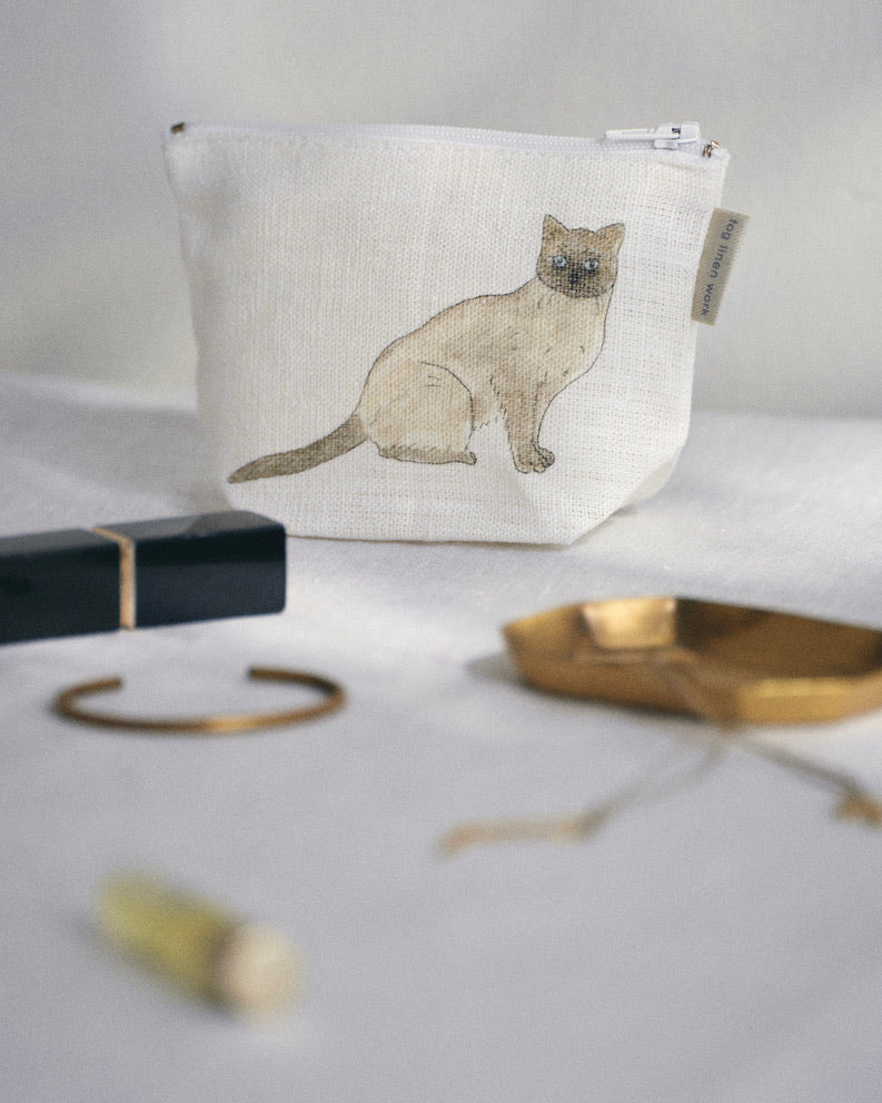 Isabelle Boinot Pouch: Two Cats