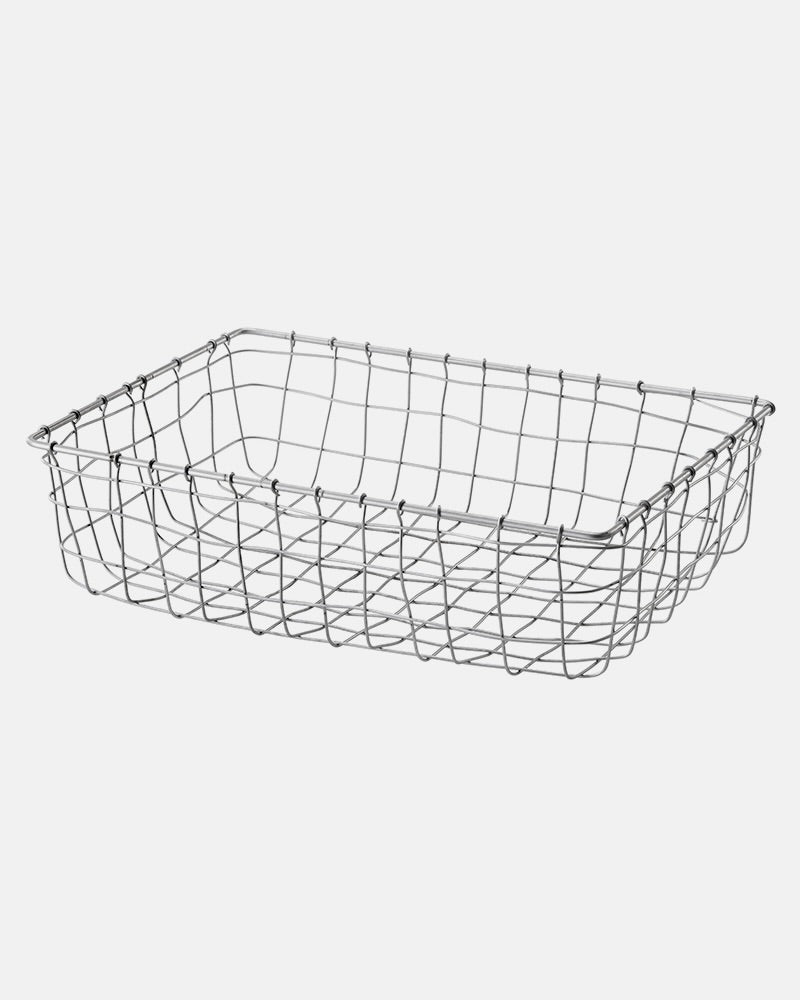 Zinc Plated Wire Basket: Medium