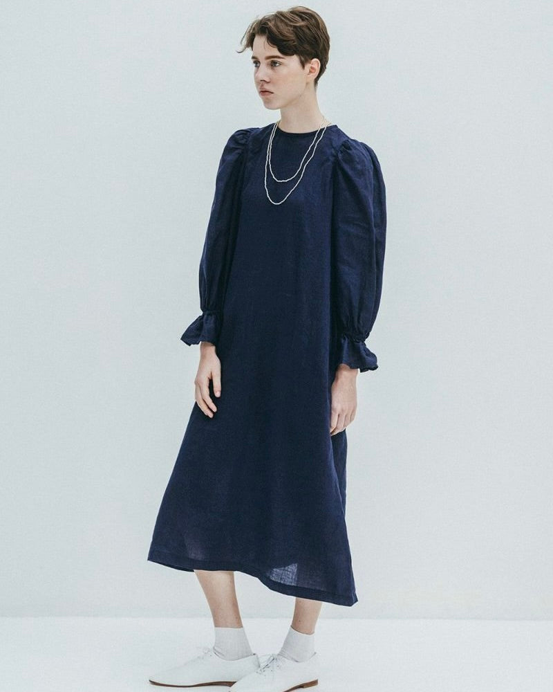 Nicky Dress: Blue Indigo