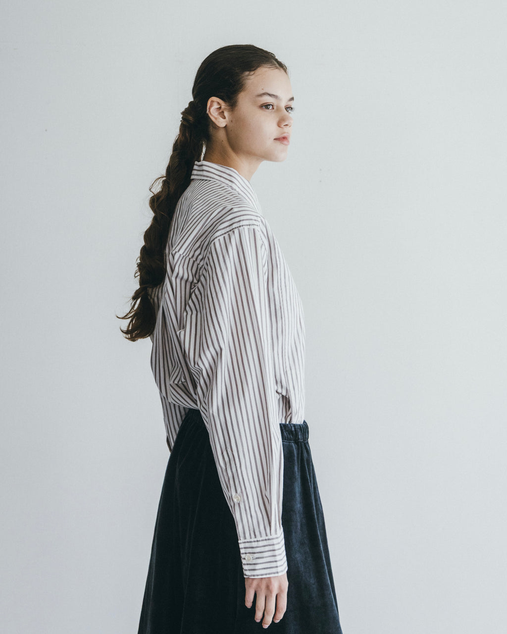Rajesh Shirt: Brown Stripe